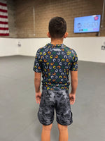 Kids Shrimp BJJ Rash Guard - Youth Jiu-Jitsu Rank Colors